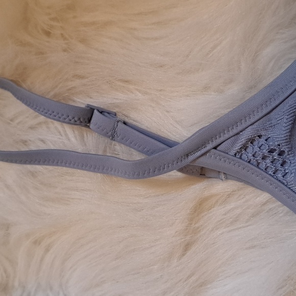 aerie Light Blue Active Sports Bra - Picture 5 of 8